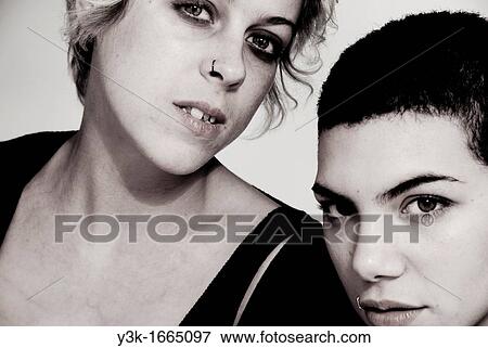 Beauty studio picture of two girls. View Large Photo Image Stock Photo - Beauty studio picture of two girls.. Fotosearch