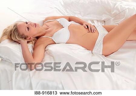 Stock Image - Beauty, Women, Indoor. Fotosearch