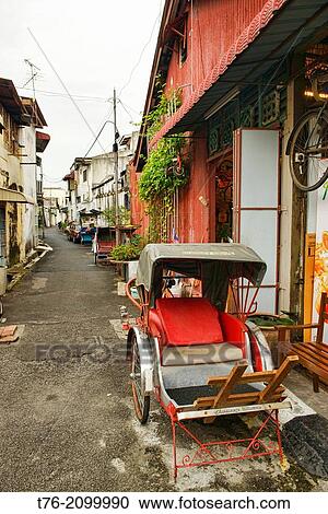 becak (trishaw), symbol of Georgetown in Penang, Malaysia. View Large Photo Image Stock Image - becak (trishaw), symbol of Georgetown in Penang, Malaysia.. Fotosearch