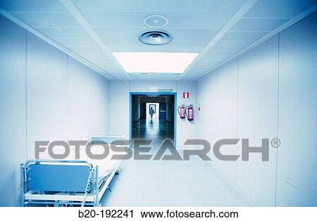 Bed in hospital emergency area View Large Photo Image Stock Image - Bed in hospital emergency area. Fotosearch