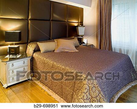 Bedroom, interior design View Large Photo Image Stock Image - Bedroom, interior design. Fotosearch