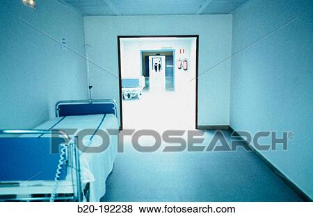 Stock Photo - Beds in emergency area at hospital. Fotosearch