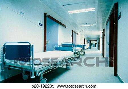 Beds in hospital emergency area View Large Photo Image Stock Photography - Beds in hospital emergency area. Fotosearch