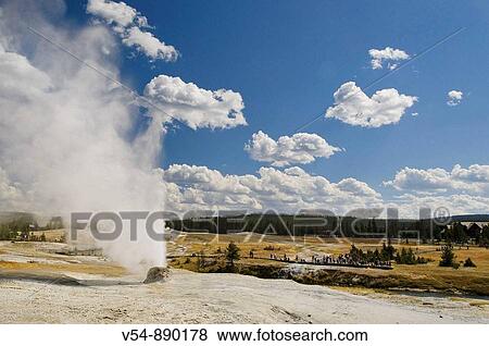 Beehive Geyser, Yellowstone National Park, Wyoming, USA View Large Photo Image Stock Photo - Beehive Geyser, Yellowstone National Park, Wyoming, USA. Fotosearch
