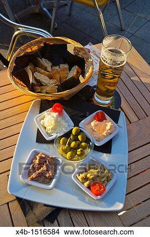 Beer and Tapas Budapest Hungary Europe View Large Photo Image Picture - Beer and Tapas Budapest Hungary Europe. Fotosearch