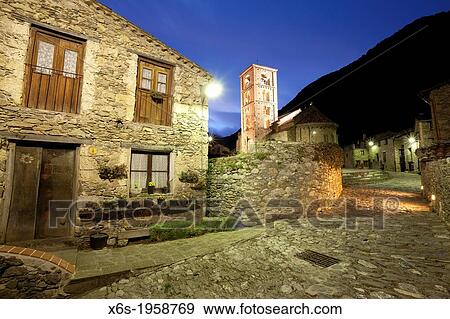 Stock Photo - Beget village, Girona, Spain.. Fotosearch