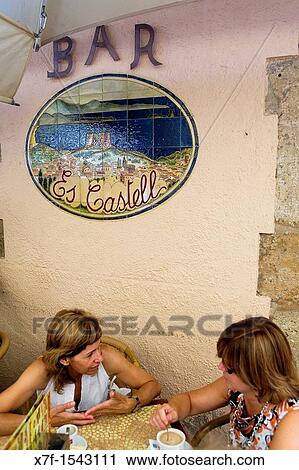 Begur Es Castell Restaurant 3, Pi i Rall? street Since 1966 Costa Brava Girona province Catalonia Spain View Large Photo Image Stock Image - Begur Es Castell Restaurant 3, Pi i Rall? street Since 1966 Costa Brava Girona province Catalonia Spain. Fotosearch