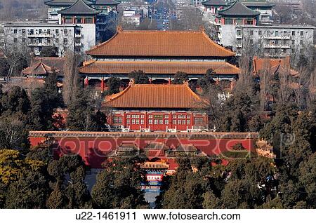 Beijing (China): Jingshan Park View Large Photo Image Stock Image - Beijing (China): Jingshan Park. Fotosearch