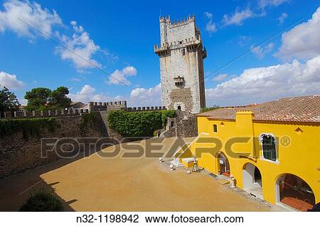 Beja, Castle, Alentejo, Portugal, Europe. View Large Photo Image Stock Image - Beja, Castle, Alentejo, Portugal, Europe.. Fotosearch