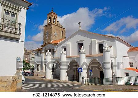 Beja Santa Maria church Baixo Alentejo Portugal Europe. View Large Photo Image Stock Photography - Beja Santa Maria church Baixo Alentejo Portugal Europe.. Fotosearch