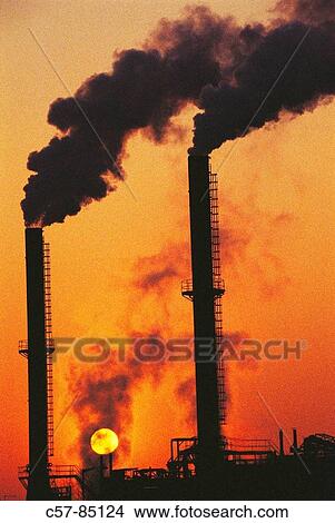 Belching smokestacks, Sevalco plant. Avonmouth, England, UK View Large Photo Image Picture - Belching smokestacks, Sevalco plant. Avonmouth, England, UK. Fotosearch