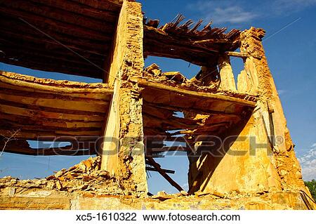Belchite Old Town Ruins of the Spanish Civil War 1936-1939 Zaragoza, Aragon, Spain View Large Photo Image Stock Image - Belchite Old Town Ruins of the Spanish Civil War 1936-1939 Zaragoza, Aragon, Spain. Fotosearch