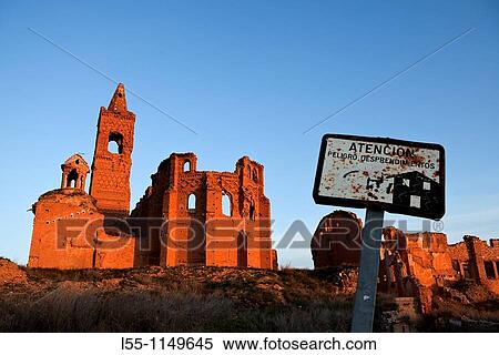 Belchite, zaragoza, spain View Large Photo Image Stock Photography - Belchite, zaragoza, spain. Fotosearch