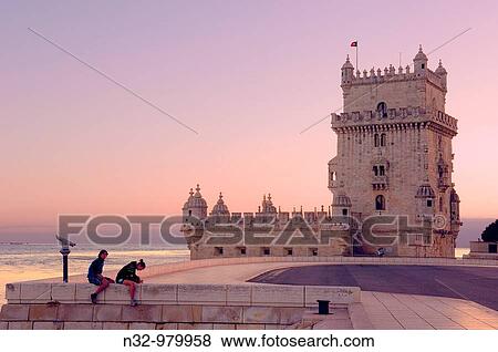 Belem Tower built by Francisco de Arruda, Lisbon, Portugal View Large Photo Image Stock Photo - Belem Tower built by Francisco de Arruda, Lisbon, Portugal. Fotosearch