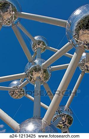 Belgium-August 2010 Bruxelles City The Atomium. View Large Photo Image Stock Photography - Belgium-August 2010 Bruxelles City The Atomium.. Fotosearch