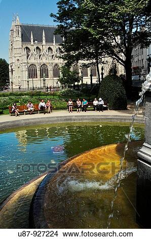 Picture - Belgium, Brussels, Church of Notre Dame de Sablon. Fotosearch