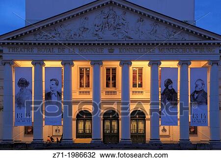 Belgium, Brussels, Th? atre de la Monnaie,. View Large Photo Image Stock Image - Belgium, Brussels, Th? atre de la Monnaie,.. Fotosearch