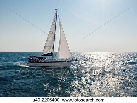 Belize, sailboat at sea. View Large Photo Image Stock Image - Belize, sailboat at sea.. Fotosearch