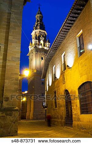 Bell tower of cathedral (1762-1767), Santo Domingo de la Calzada. La Rioja, Spain View Large Photo Image Stock Image - Bell tower of cathedral (1762-1767), Santo Domingo de la Calzada. La Rioja, Spain. Fotosearch