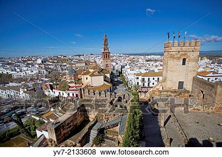 Bell tower of the Church of Saint Peter and panoramic view Carmona from the Alcazar Door Sevilla. Carmona, Seville, Andalusia, Spain, Europe. View Large Photo Image Stock Photo - Bell tower of the Church of Saint Peter and panoramic view Carmona from the Alcazar Door Sevilla. Carmona, Seville, Andalusia, Spain, Europe.. Fotosearch