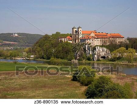 Stock Photography - Benedictine Abbey in Tyniec, one of the oldest in Poland, 11 century. Fotosearch