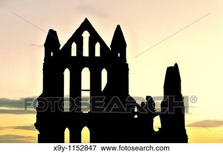 Benedictine Whitby Abbey founded 657AD Ruin on East Cliff of old port of Whitby, North Sea coast of North Yorkshire, England View Large Photo Image Stock Photo - Benedictine Whitby Abbey founded 657AD Ruin on East Cliff of old port of Whitby, North Sea coast of North Yorkshire, England. Fotosearch