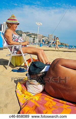 Benidorm, Costa Blanca. Alicante province, Comunidad Valenciana, Spain View Large Photo Image Stock Photo - Benidorm, Costa Blanca. Alicante province, Comunidad Valenciana, Spain. Fotosearch
