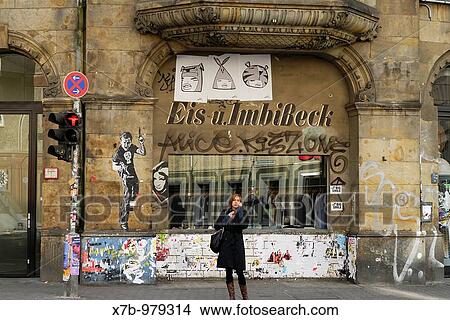 Berlin Germany Old fashioned signwriting, graffiti & street art on Rosenthaler Strasse Mitte View Large Photo Image Picture - Berlin Germany Old fashioned signwriting, graffiti & street art on Rosenthaler Strasse Mitte. Fotosearch