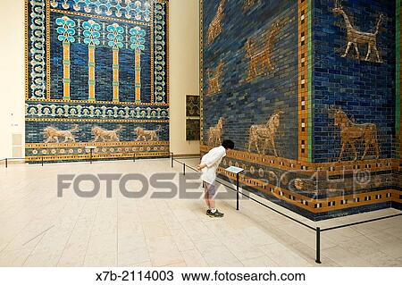 Berlin. Germany. Reconstruction of the Ishtar Gate Pergamon Museum. View Large Photo Image Stock Image - Berlin. Germany. Reconstruction of the Ishtar Gate Pergamon Museum.. Fotosearch