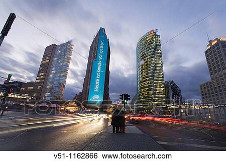 Berlin, Postdamer Platz View Large Photo Image Stock Photograph - Berlin, Postdamer Platz. Fotosearch