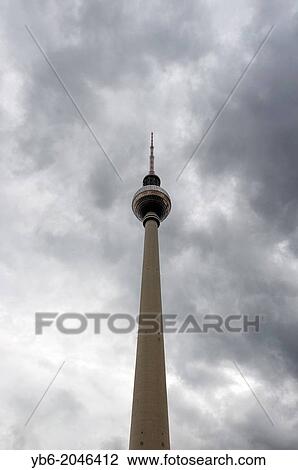 Berlin TV tower (Fernsehturm Berlin), Berlin, Germany. View Large Photo Image Stock Image - Berlin TV tower (Fernsehturm Berlin), Berlin, Germany.. Fotosearch