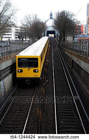 Berlin U-Bahn in the daylight View Large Photo Image Picture - Berlin U-Bahn in the daylight. Fotosearch
