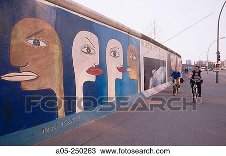 Stock Image - Berlin Wall. East side gallery. Berlin. Germany. Fotosearch