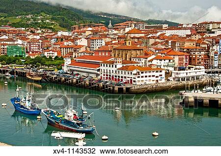 Bermeo fishing port Urdaibai Biosphere Reserve of Biscay, Basque Country Spain Europe View Large Photo Image Stock Image - Bermeo fishing port Urdaibai Biosphere Reserve of Biscay, Basque Country Spain Europe. Fotosearch