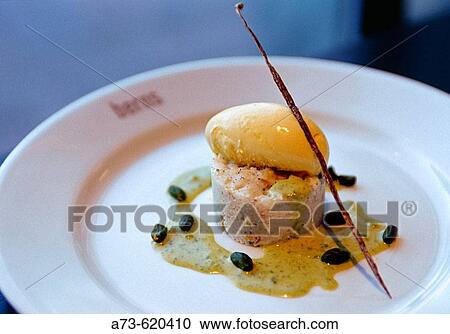 Berns Restaurant, dessert (Imperial rice with pistachios, saffron ice-cream and vanilla) View Large Photo Image Stock Image - Berns Restaurant, dessert (Imperial rice with pistachios, saffron ice-cream and vanilla). Fotosearch