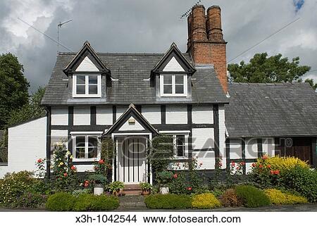 Berriew's cottages, Wales, United Kingdom, Great Britain, Europe View Large Photo Image Picture - Berriew's cottages, Wales, United Kingdom, Great Britain, Europe. Fotosearch