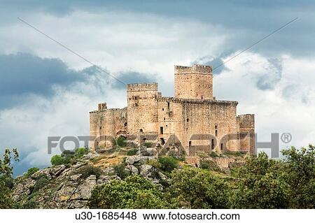 Beslvis de Monroy castle, from XIV Century, in CBceres province Extremadura Spain View Large Photo Image Stock Photo - Beslvis de Monroy castle, from XIV Century, in CBceres province Extremadura Spain. Fotosearch