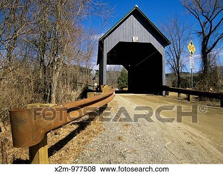 Best Covered Bridge Located in Brownsville, Vermont USA on Churchill Road, which crosses over Mill Brook View Large Photo Image Stock Photo - Best Covered Bridge Located in Brownsville, Vermont USA on Churchill Road, which crosses over Mill Brook. Fotosearch