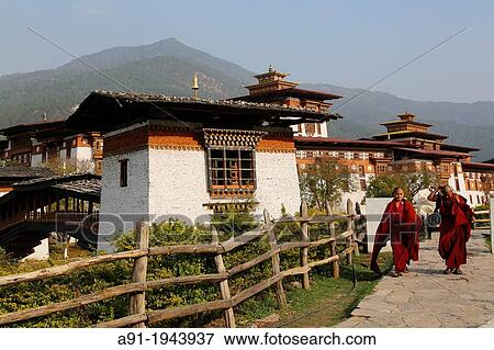 Bhutan (kingdom of), City of Punakha, the dzong built in 1637 by the Shabdrung Namgyel at the confluence of rivers Pho and Mo View Large Photo Image Stock Photo - Bhutan (kingdom of), City of Punakha, the dzong built in 1637 by the Shabdrung Namgyel at the confluence of rivers Pho and Mo. Fotosearch