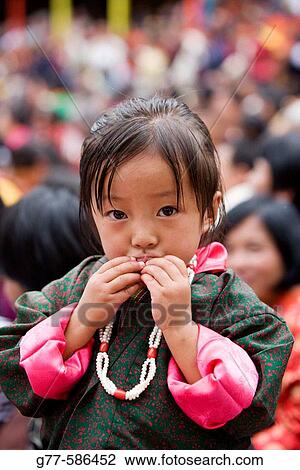 Bhutan. Thimpu. Bhutanese girl. View Large Photo Image Stock Image - Bhutan. Thimpu. Bhutanese girl.. Fotosearch