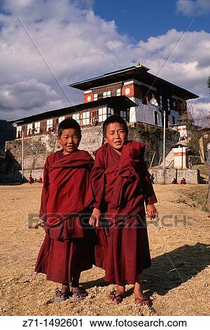Bhutan, Thimpu, Dechen Phodrang School, young monks, View Large Photo Image Stock Image - Bhutan, Thimpu, Dechen Phodrang School, young monks,. Fotosearch