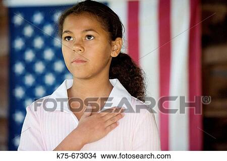 Picture - Bi-racial: Caucasian and African American, age 11. Fotosearch