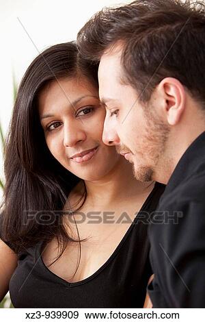 Bi-racial couple View Large Photo Image Stock Photo - Bi-racial couple. Fotosearch