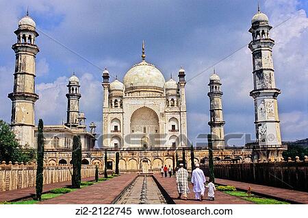 Bibi Ka Maqbara, Mughal mausoleum, XVII century. Aurangabad, Maharashtra state, India View Large Photo Image Stock Photography - Bibi Ka Maqbara, Mughal mausoleum, XVII century. Aurangabad, Maharashtra state, India. Fotosearch