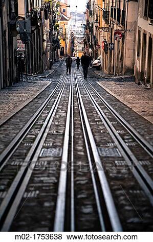 Bica elevator in Lisbon's Bairro Alto, Portugal, Europe View Large Photo Image Stock Photo - Bica elevator in Lisbon's Bairro Alto, Portugal, Europe. Fotosearch