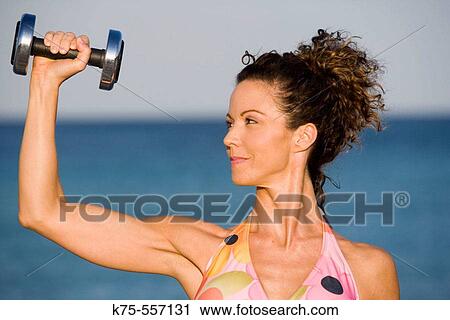 Bicep, exercise, workout, weights, caucasian-hispanic, age 30 to 40. View Large Photo Image Stock Image - Bicep, exercise, workout, weights, caucasian-hispanic, age 30 to 40.. Fotosearch