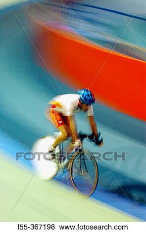 Bicycle racing on track View Large Photo Image Stock Photo - Bicycle racing on track. Fotosearch