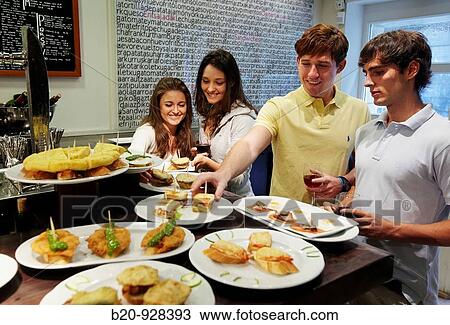 Bidebide,? tapas? bar,? pintxos?, old town, San Sebastian, Guipuzcoa, Basque Country, Spain View Large Photo Image Stock Image - Bidebide,? tapas? bar,? pintxos?, old town, San Sebastian, Guipuzcoa, Basque Country, Spain. Fotosearch
