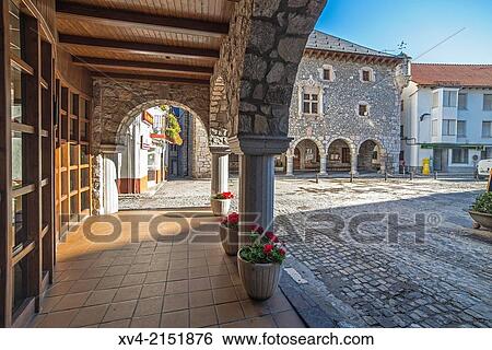 Bielsa council Historic building. Pineta Valley, Huesca Pyrenees, Arag? n, Spain. View Large Photo Image Stock Photograph - Bielsa council Historic building. Pineta Valley, Huesca Pyrenees, Arag? n, Spain.. Fotosearch