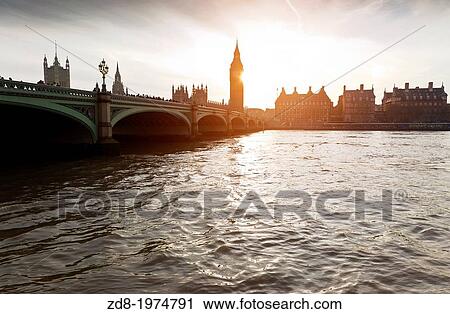 Stock Image - big ben and houses of parliament.. Fotosearch
